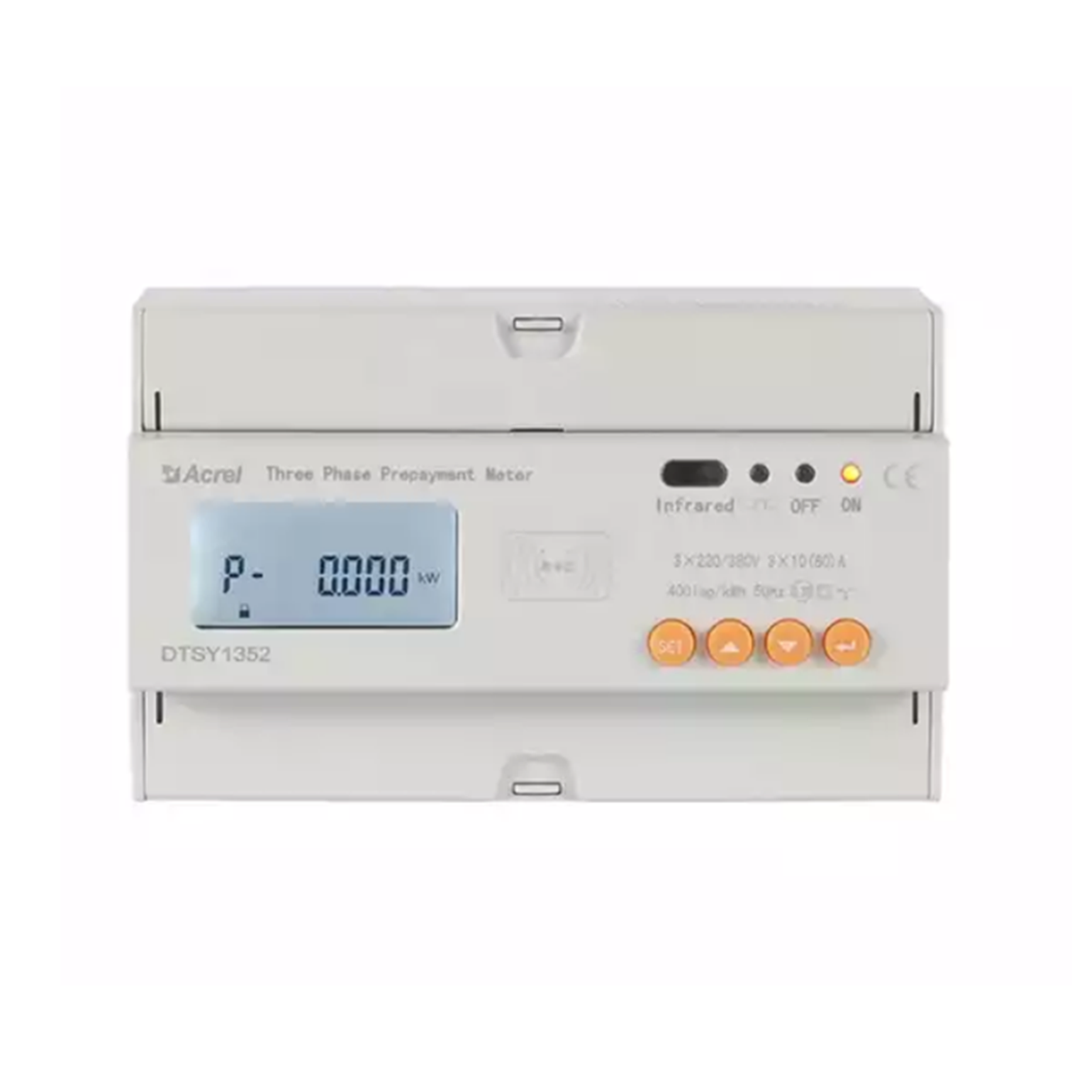 Wireless AC Three Phase 80A Prepaid Meter for Billing System