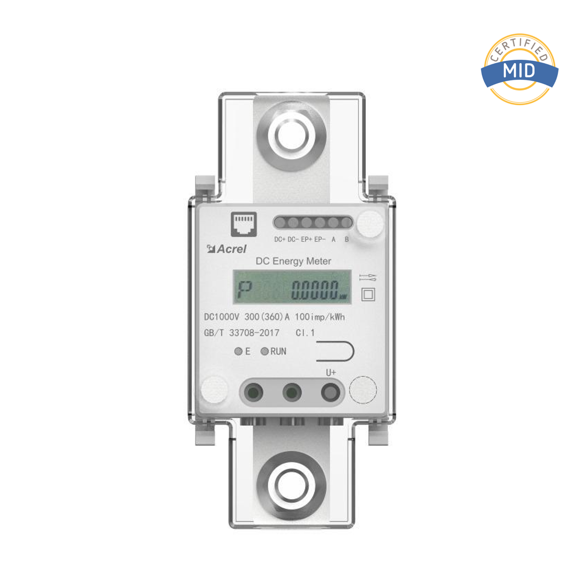 MID Certified 360A Direct Input DC Energy Meter for EV Charger