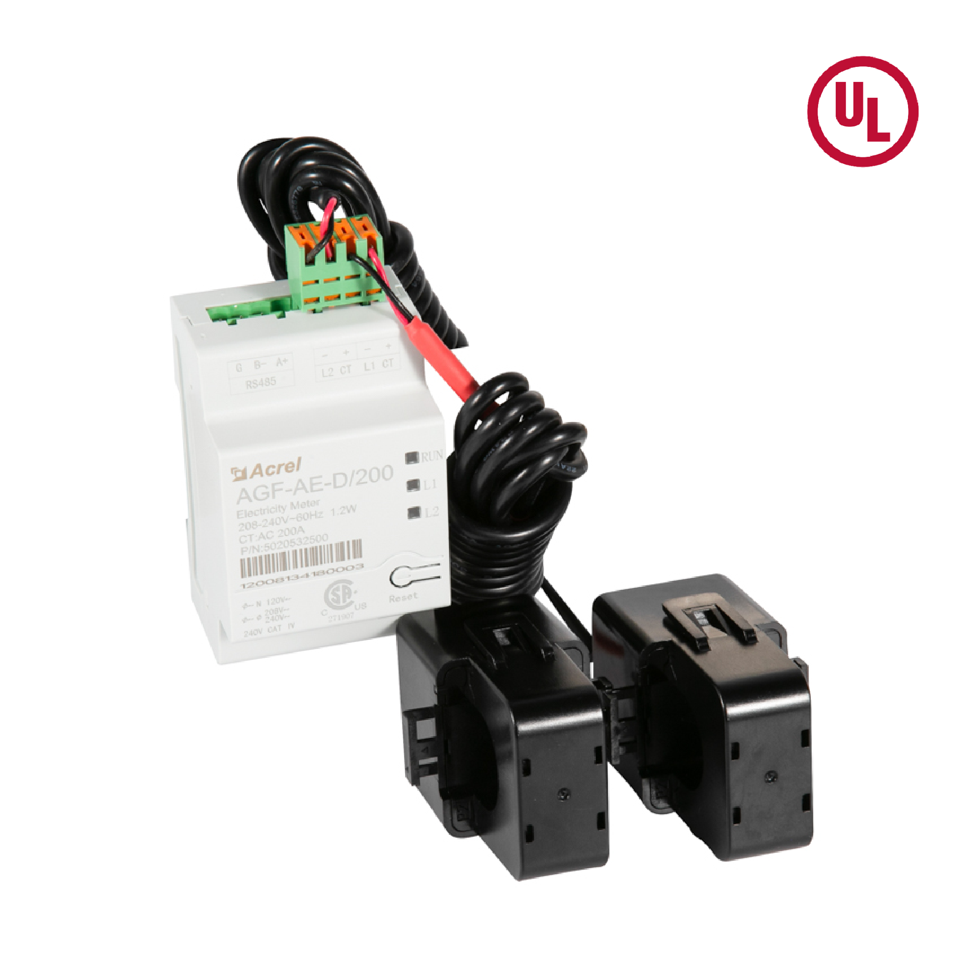 UL Certified Single Phase Three Wire Energy Meter